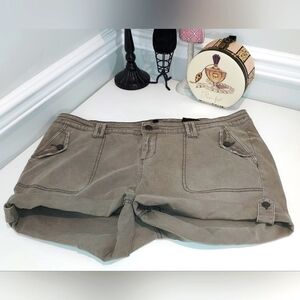 Torrid Military Rolled Cuff Morel Shorts Sz 18W NWT